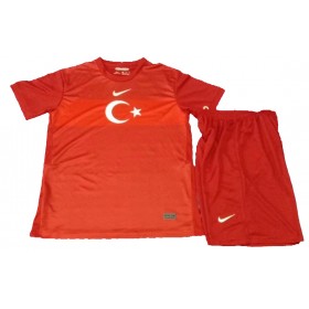 Camisolas de futebol Turquia Criança Equipamento Alternativa Euro 2020 Manga Curta
